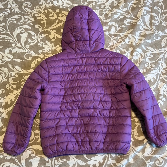 George Kids Puffer Jacket Girls Purple - Picture 3 of 3